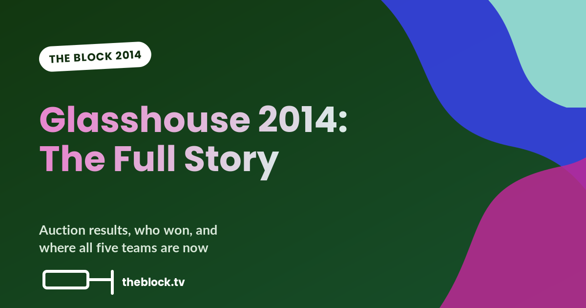 The Block Glasshouse 2014 season recap graphic