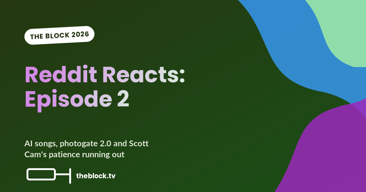 The Block 2026 episode 2 Reddit reaction graphic